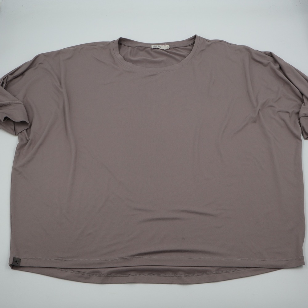 Barefoot Dreams Malibu Collection Top Womens XL Mauve Dolman Sleeve Relaxed Tee